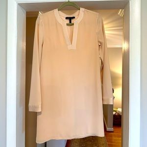 BCBG max azria champagne long-sleeve mini dress